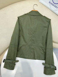 Tropical Gabardine Cropped Jacket
