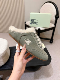 26S Shearling Knight Runner Mules