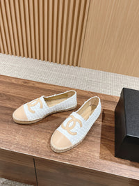 Tweed Leather Espadrilles
