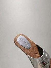 Nappa Leather Espadrille Sliders