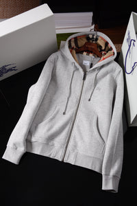 Check Zip Hoodie