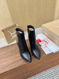 Kate Max Leather Ankle Boots