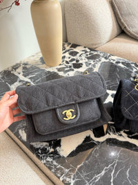 Denim Flap Bag
