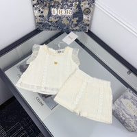 Lace Knit Shorts Set