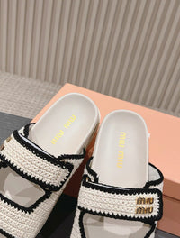 Logo Crochet Sandals