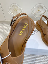 Leather Platform Sandals
