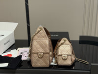 25 Hobo Bag Metallic Rose Gold