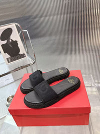 VLogo Espadrille Slides