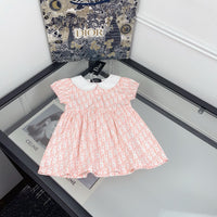 Short-Sleeved Dress with Peter Pan Collar