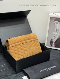 Suede Loulou Shoulder Bag