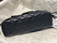 Drawstring Flap Bag Lambskin