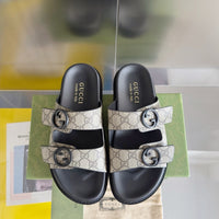 Double Strap Slide Sandals