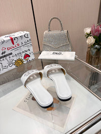 Bianca Leather Slides