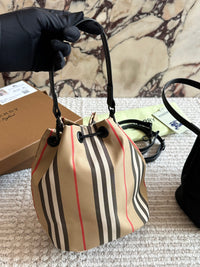 Icon Stripe Nylon Drawcord Pouch
