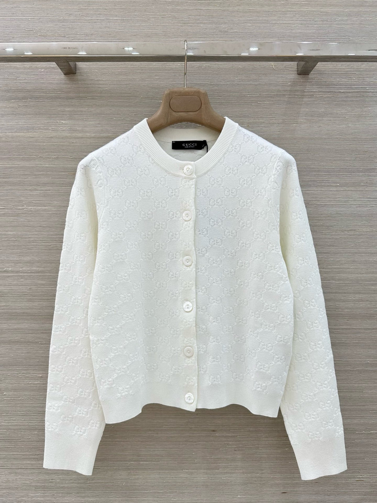 Fine Fabric Jacquard Cardigan