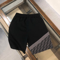 Panel Drawstring Shorts