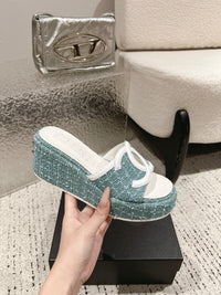 Platform Slide Sandals