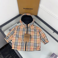Reversible Check Hooded Jacket