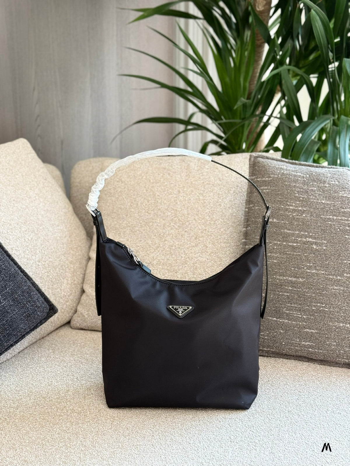 Re-Nylon Hobo Shoulder Bag