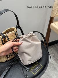 Raffia Bucket Bag