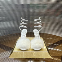 Silk Satin Jewelled Sandals