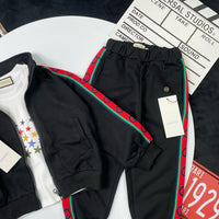 Web Stripe Track Jacket & Joggers Set