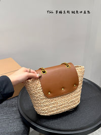 Mini Raffia Panier Shoulder Bag