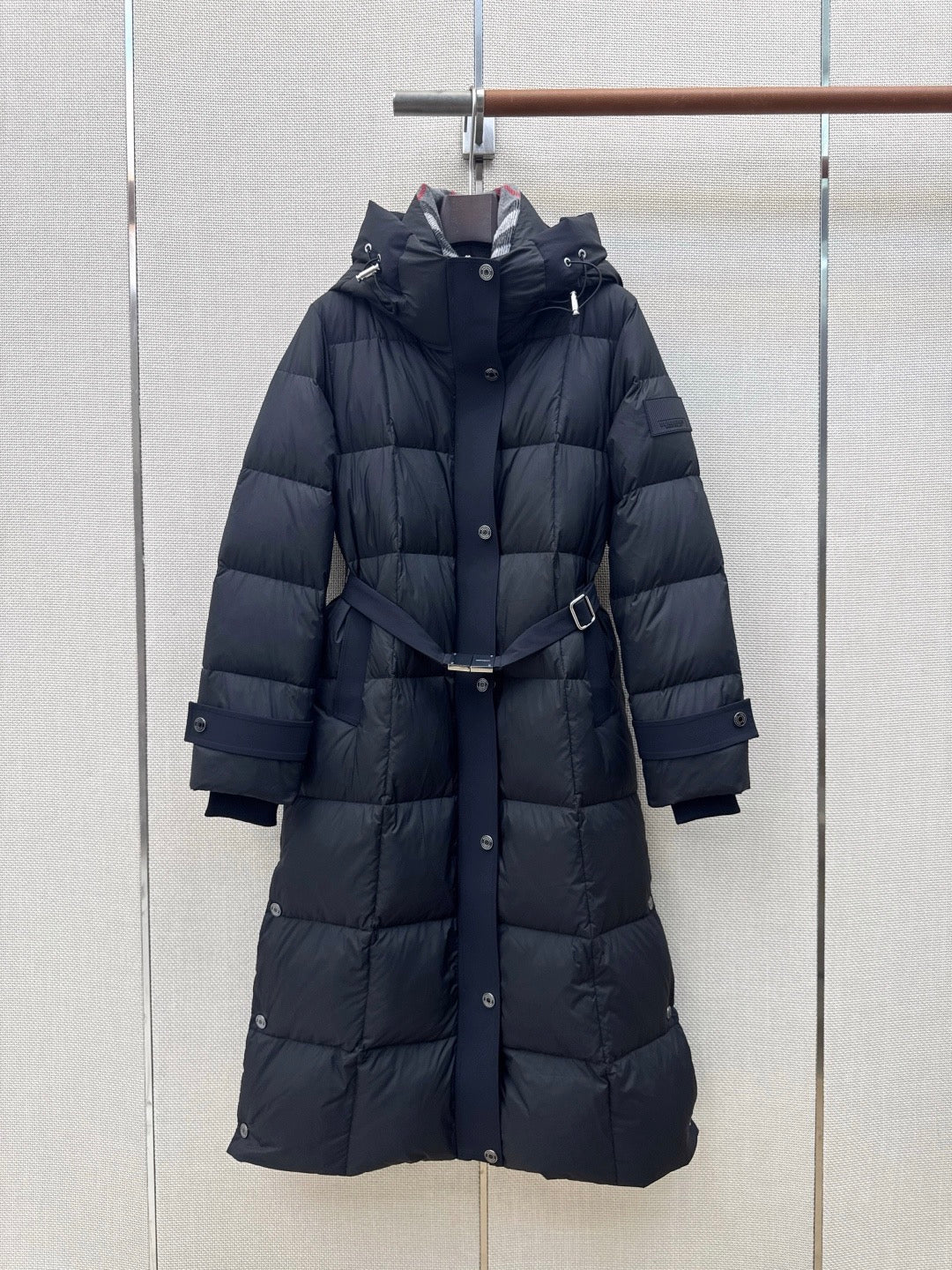 Long Hooded Down Coat