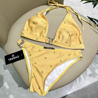 Logo Halter Bikini Set