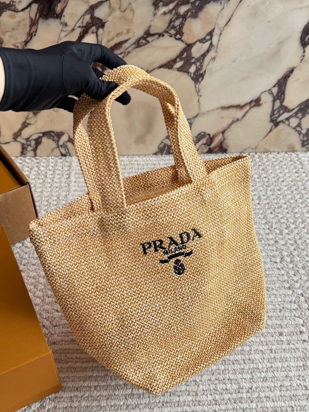 Raffia Woven Tote Bag