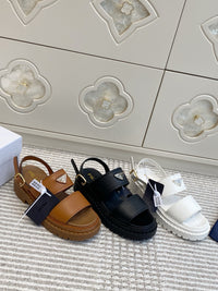 Leather Platform Sandals