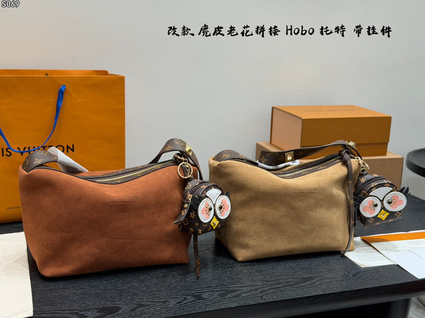 Suede Hobo Bag