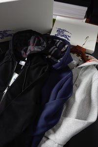 Check Zip Hoodie
