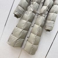 Long Hooded Down Coat