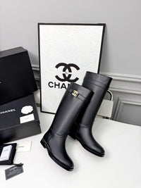 26B Logo Leather Boots