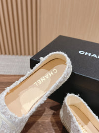 Tweed Leather Espadrilles