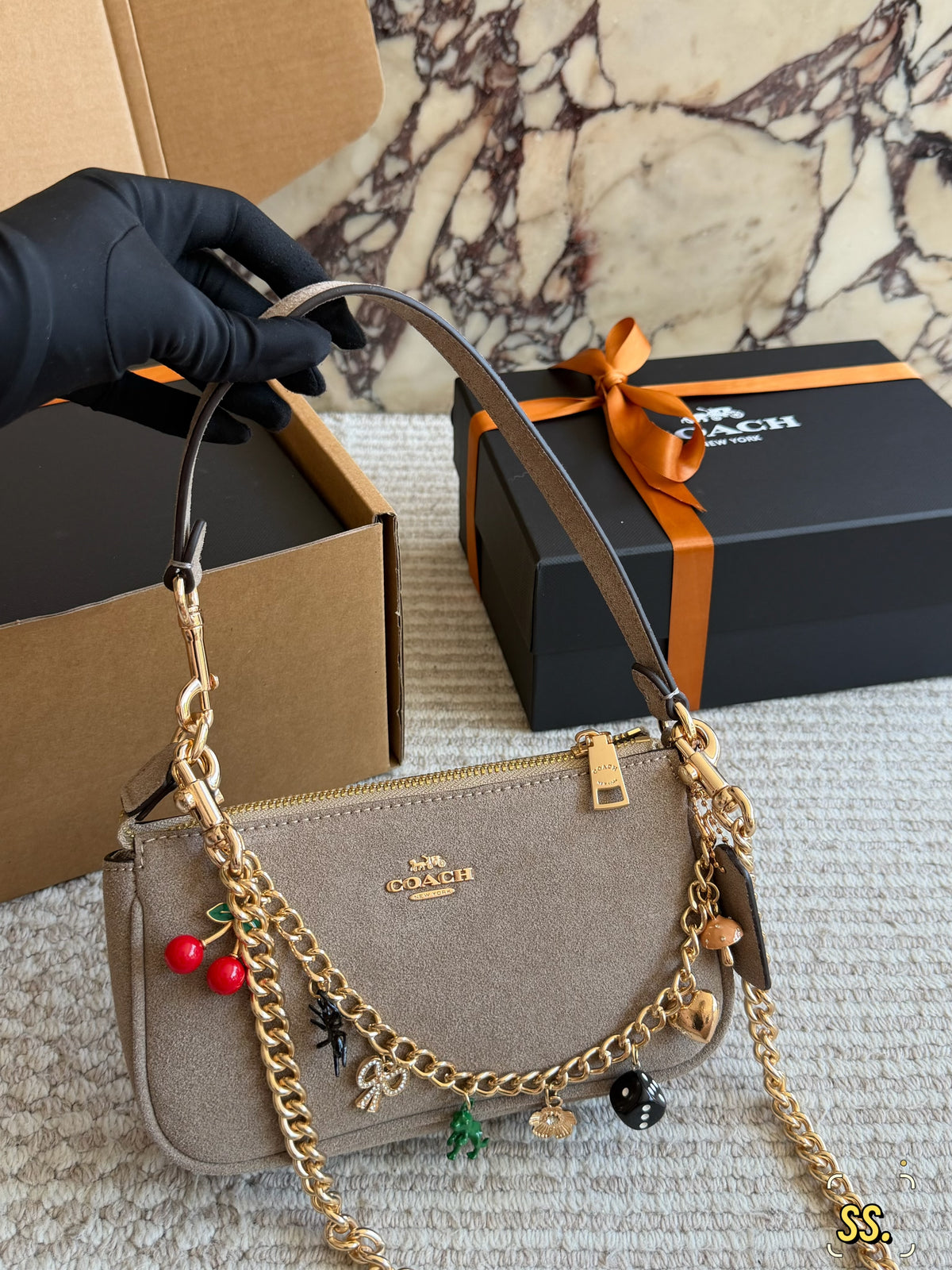 Teri Suede Mini Crossbody Bag
