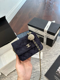 Velvet Mini Flap Bag
