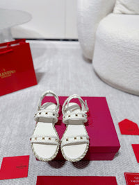 Garavani Rockstud Rope Flat Sandals