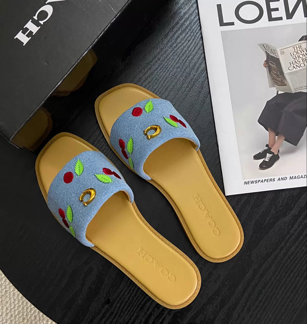 Holly Sandal with Cherries
