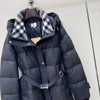 Long Hooded Down Coat