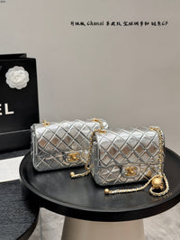 Mini Flap Bag with Gold Ball