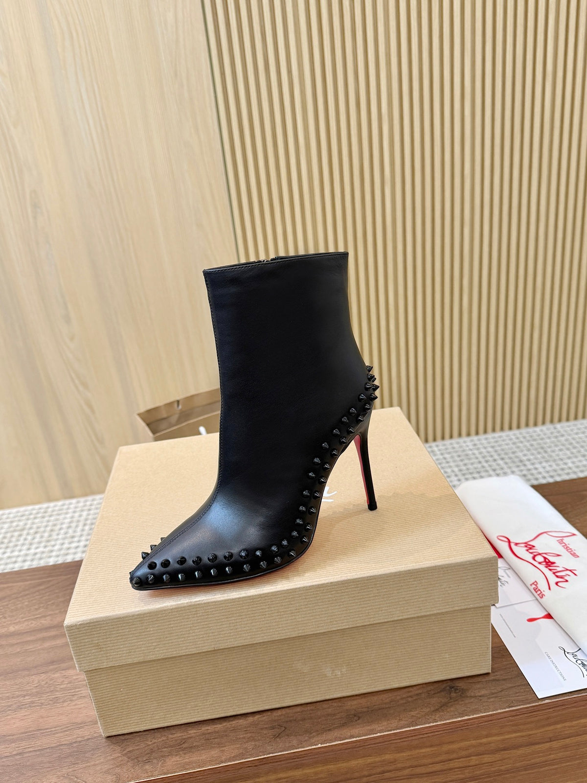 Kate Max Leather Ankle Boots
