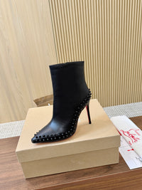 Kate Max Leather Ankle Boots