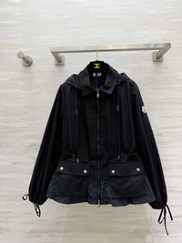 26S Adenium Hooded Gabardine Taffeta Jacket