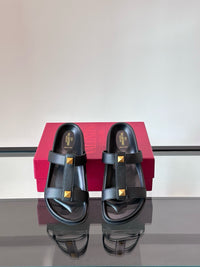 Garavani VLogo Calf Leather Slides