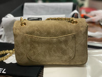 Suede Flap Bag