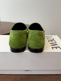 Double L Suede Loafers