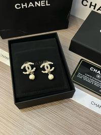 Logo Pearl Earrings