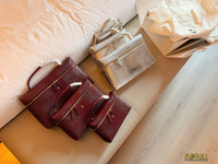 26A Embossed Top Handle Vanity Bag